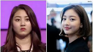 Visual representation of weight loss transformation after a strict diet.